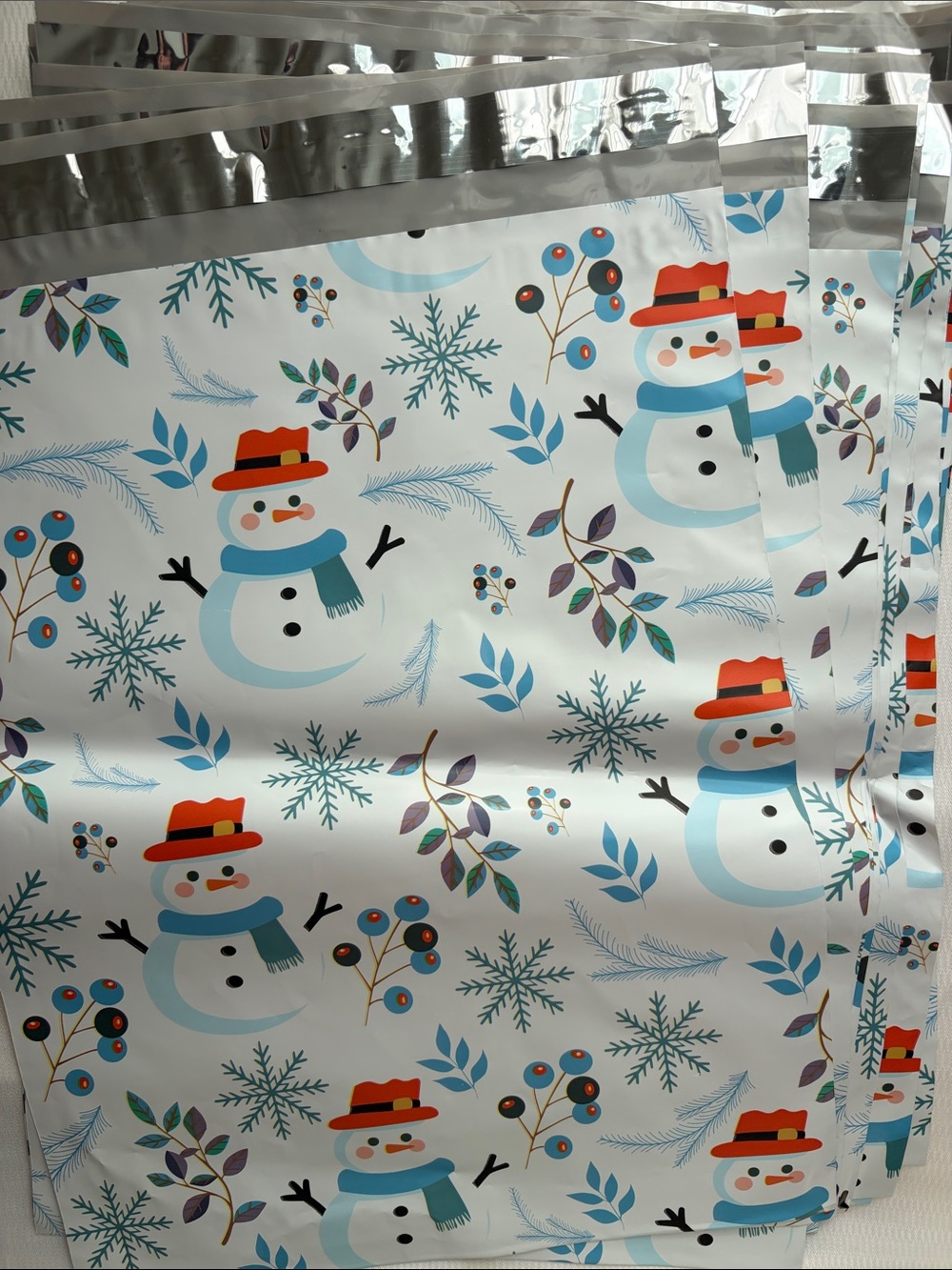 Set of (10) Festive Snowman Poly-Mailer
10”x 13” - Picture 2 of 2